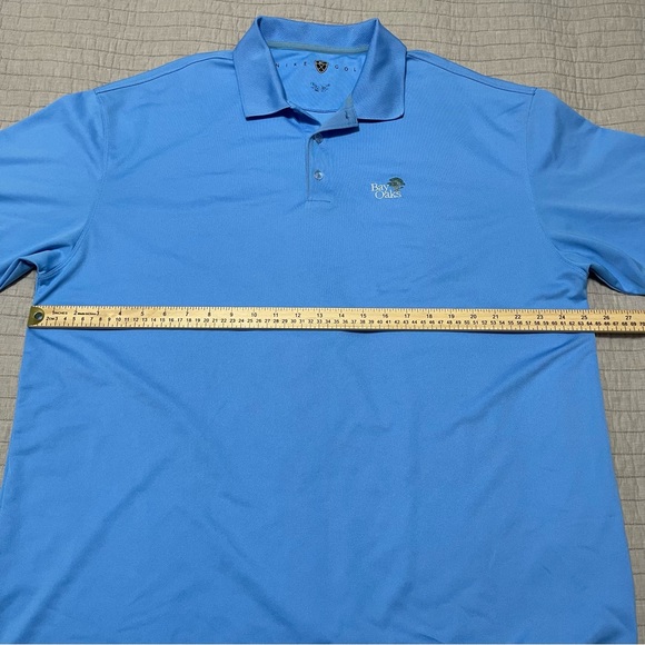 Nike Golf Men’s Short Sleeve Blue Polo Shirt Bay Oaks Country Club Size XXL - Picture 5 of 11